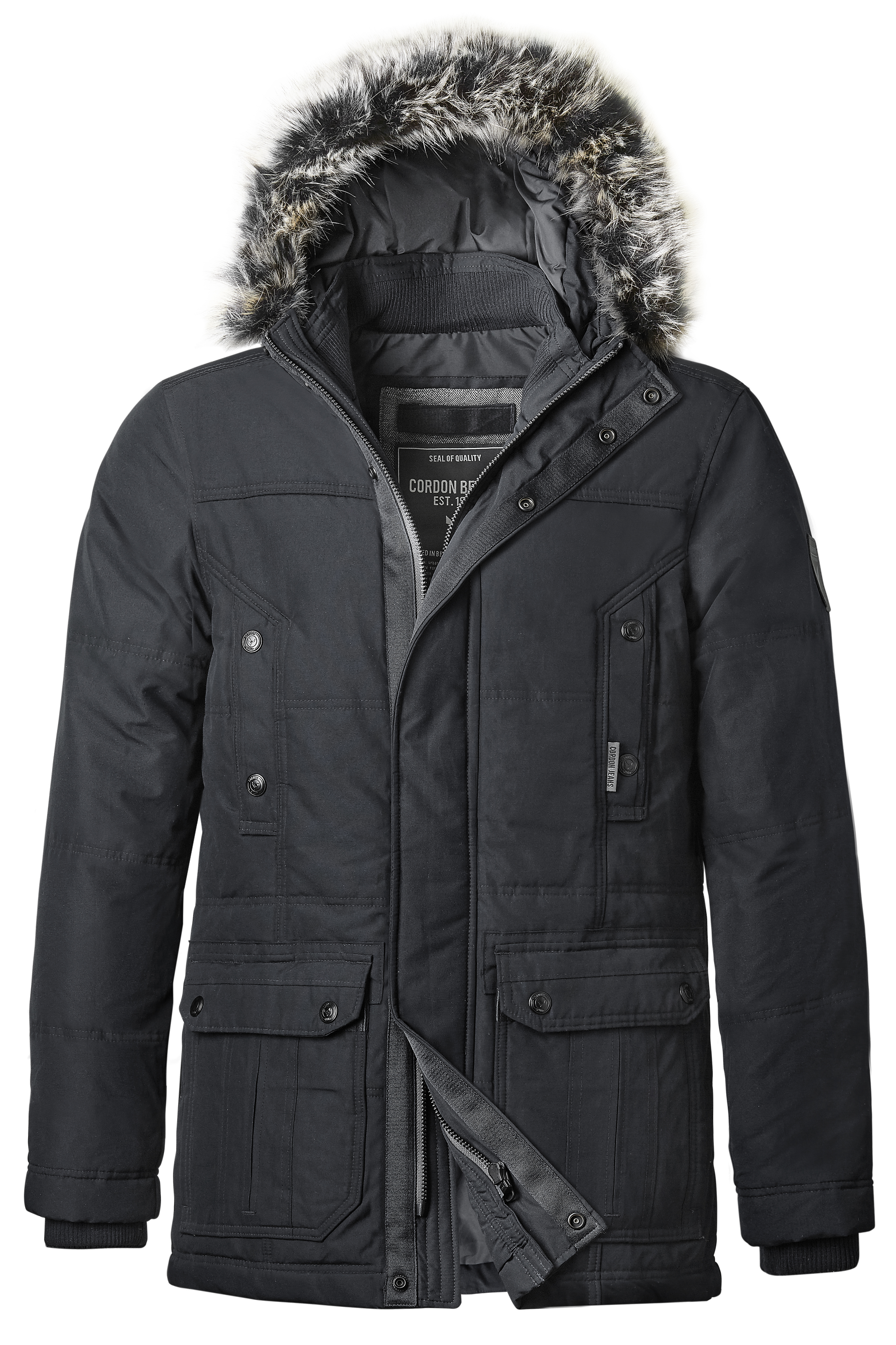 Cordon Winterjacke hellgrau Casual-Look popular